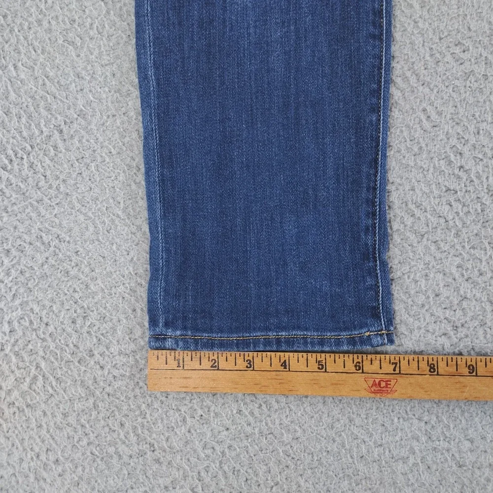 Pilcro and the Letterpress Jeans Womens 29 Blue Hyphen Medium Wash Distressed